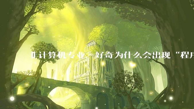 非计算机专业，好奇为什么会出现“程序依赖bug运行”的情况？