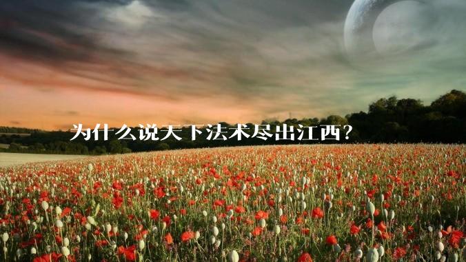 为什么说天下法术尽出江西？